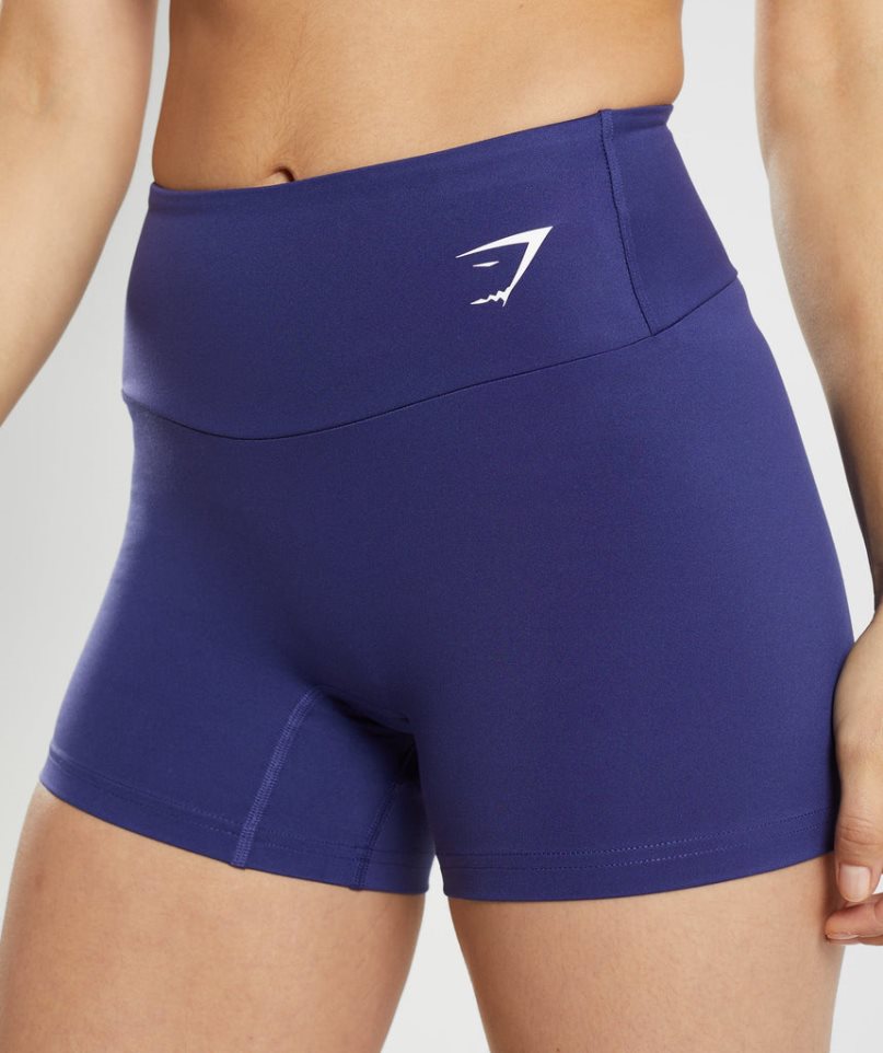 Women's Gymshark Training Tight Shorts Purple | CA 710AND